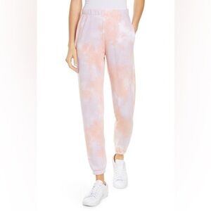 OLI VIV Blue  & Pink Tie-Dye Sweatpants - Small